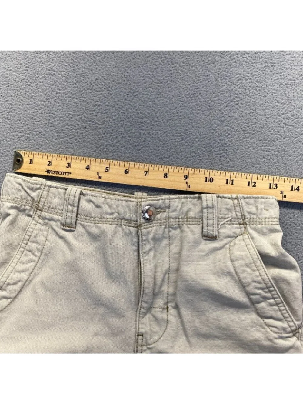 ROUTE 66 youth boys size 12 cargo shorts light beige,Beige